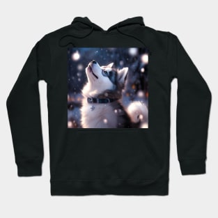 Wondering Pomsky Hoodie